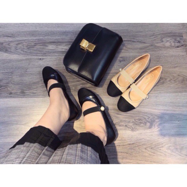 [Mã WASKT410K giảm 10K đơn 50K] Giày bệt ĐÍNH NGỌC da mềm - kèm clip và Ảnh Thật